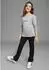 Bruno Banani Sweatshirt mit Rundhalsausschnitt und Folienprint (65028626) graumeliert
