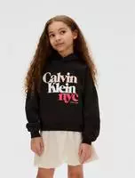 Calvin Klein Kapuzensweatshirt PEARL SIGNATURE TERRY HOODIE f&uuml;r Kinder bis 16...