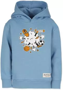 Band of Rascals Plain Kinder Kapuzenpullover aus Bio-Baumwolle aegean-blue