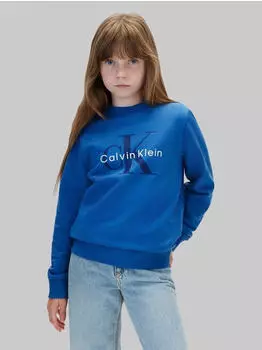 Calvin Klein Logo Regular Terry Hoodie Regular Fit (47635504) blau/navy/weiß