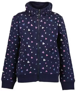 Blue Seven Kapuzensweatshirt Off Road Travel (81775633) nachtblau/hellgelb/lila/rosa