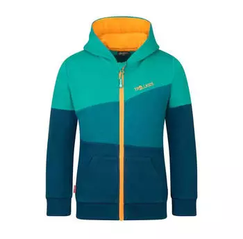 Trollkids Kids Alesund Sweater madeira blue/lagoon green/sea green