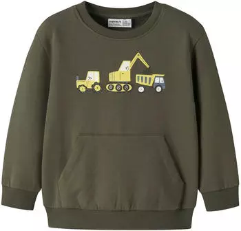 Name It NMMVUGO Sweatshirt gelb/dunkelgrau/oliv/wei&szlig;