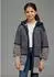 KangaROOS Strickjacke mit Streifenmuster, lässiger Schnitt, Grobstrick (50045763) marine