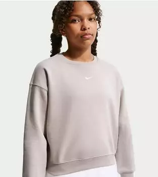 Nike Sportswear Studio Fleece Crewneck Sweatshirt Oversize (IM5098) schwarz