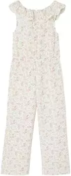 Vertbaudet Jumpsuit mit Volant hellrosa