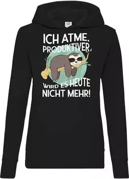 Youth Designz Damen Hoodie mit Front Print schwarz