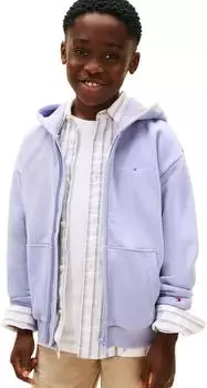 Tommy Hilfiger Kapuzensweatjacke Kinder periwinkle dusk