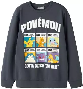 Name It Nkmstus Pokemon Sweat Bru Sky Sweatshirt (13260037) dunkelblau/wei&szlig;