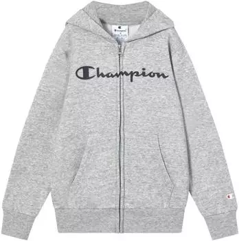 Champion BASICS Fleece Full Zip Kapuzensweatjacke (307354) marine/grau