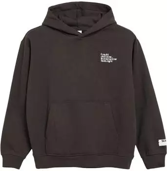 s.Oliver Oversize Hoodie mit Print Detail (2183246) dunkelbraun