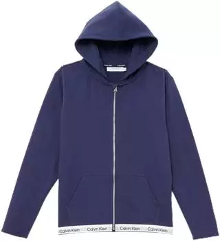 Calvin Klein LS Zip Up Hoodie (KK0KK00111) blau