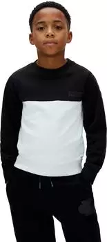 Calvin Klein Color Block Terry Hoodie Regular Fit schwarz