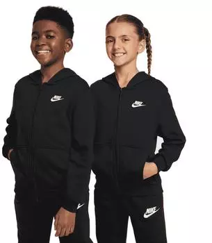 Nike Sportswear Club Fleece Oversized Hooded Jacket (FD3017-010) black/white