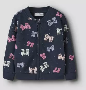 Name It NMFOLINIAS LS SWE CARD BRU PB Sweatjacke (38999836) creme/navy/hellblau/hellpink/overture