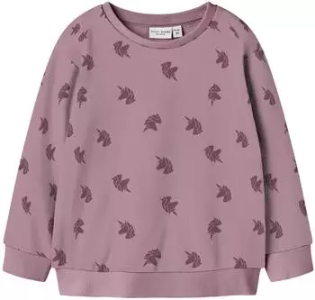 Name It NMFDAVINA LS SWEAT FLEECE BRU NOOS Sweatshirt (13237219) mauve/karminrot