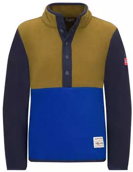 Trollkids Kid's Flekkefjord Half Zip spruce green/royal blue