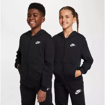 Nike NSW Club FT HD FZ LS LBR Kapuzensweatshirt (FD3017) schwarz