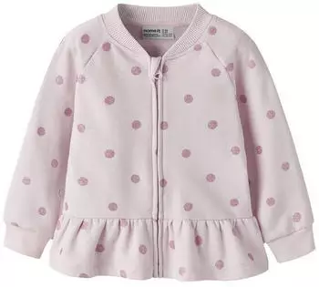 Name It NMFOVIDIA LS SWE CARD BRU BF Sweatjacke Regular Fit (38286563) light lilac/mauve