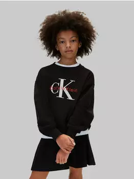 Calvin Klein Monologo Embro CN Sweatshirt Regular Fit (88337242) pvh schwarz/rot/wei&szlig;