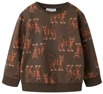 Name It NMMLARSON LS NREG SWE BRU Sweatshirt Regular Fit (40301411) chocolate braun
