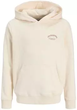 Jack & Jones JJEBRANDES BACKP RELAXED SWEAT Kapuzenpullover Relaxed Fit (12269303) antique white
