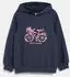 s.Oliver Kapuzensweatshirt mit Frontprint (2181588) marine/bunt