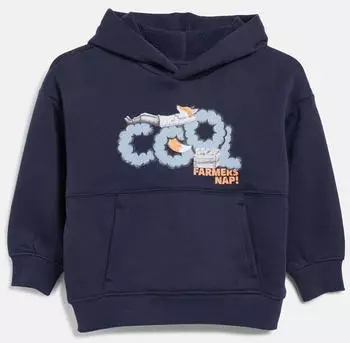 s.Oliver Kapuzensweatshirt mit Frontprint (2183179) blau