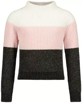 Blue Seven Strickpullover Chenille mit Stehkragen (20569637) anthrazit