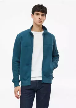 s.Oliver Sweatjacke mit Stehkragen und Eingrifftaschen blau 2188871.5548.