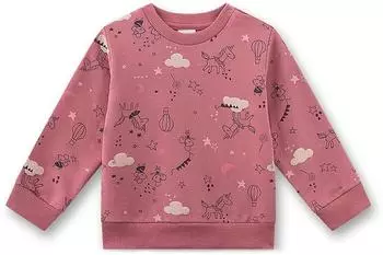 Sanetta Sweatshirt M&auml;use Einh&ouml;rner dunkelrosa (222385-38162)