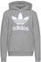 Adidas Kids Unisex Originals Trefoil Hoodie medium grey heather/white (GE1979)