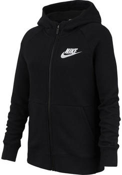 Nike Sportwear Girls' Full-Zip Hoodie (BV2712) black/white