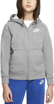 Nike Sportwear Girls' Full-Zip Hoodie (BV2712) carbon heather/white