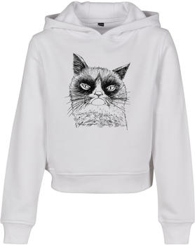 Mister Tee Kids Unhappy Cat Cropped Hoody (MTK132-00220-0133) white