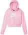Nike Older Kids' (Girls') French Terry Cropped Hoodie Sportswear Club (DC7210) pink foam/white