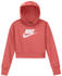 Nike Older Kids' (Girls') French Terry Cropped Hoodie Sportswear Club (DC7210) magic eber/white/pink
