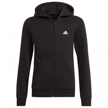 Adidas Girl's Fullzip Sport Essentials Hoodie black/white