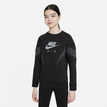 Nike Air Older Girls' French Terry Sweatshirt (DD7135) black/dark smoke grey
