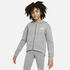 Nike Sportswear Club Fleece Older Girls' Full-Zip Hoodie (DC7118) carbon heather/white