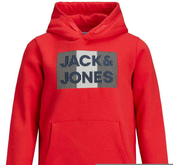 Jack & Jones Jjecorp Logo Sweat Hood Noos Jr (12152841) true red