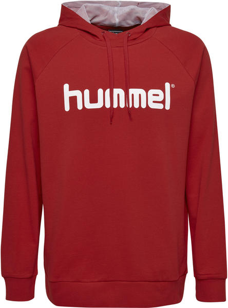 Hummel Go Kids Cotton Logo Hoodie (203512) true red