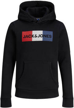 Jack & Jones Corp Logo Hood Large Print (12152841) black/detailplay