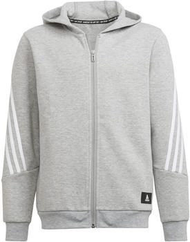Adidas Future Icons 3 Sweat Jacket medium grey heather/white