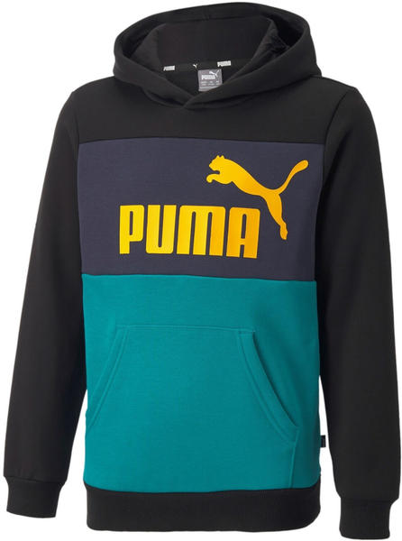 Puma ESS Colorblock Hoodie Kids (849081) deep aqua