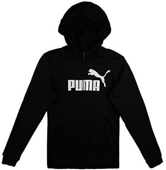 Puma Essentials+ Logo Full-Zip Youth Hoodie (587048) puma black