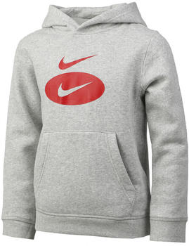 Nike Kids Pullover Hoodie (DM8097) grey heather/team red