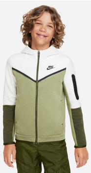 Nike Sportwear Tech Fleece Older Kids' (CU9223) summit white/alligator/rough green/black