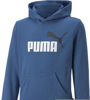 Puma Essentials+ Two-Tone Big Logo Youth Hoodie (586987) lake blue