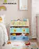 Songmics Kinderzimmerregal mit 7 Vliesstoff-Aufbewahrungsboxen, 29,5x62,5x60cm, Weiß (GKR034W01)
